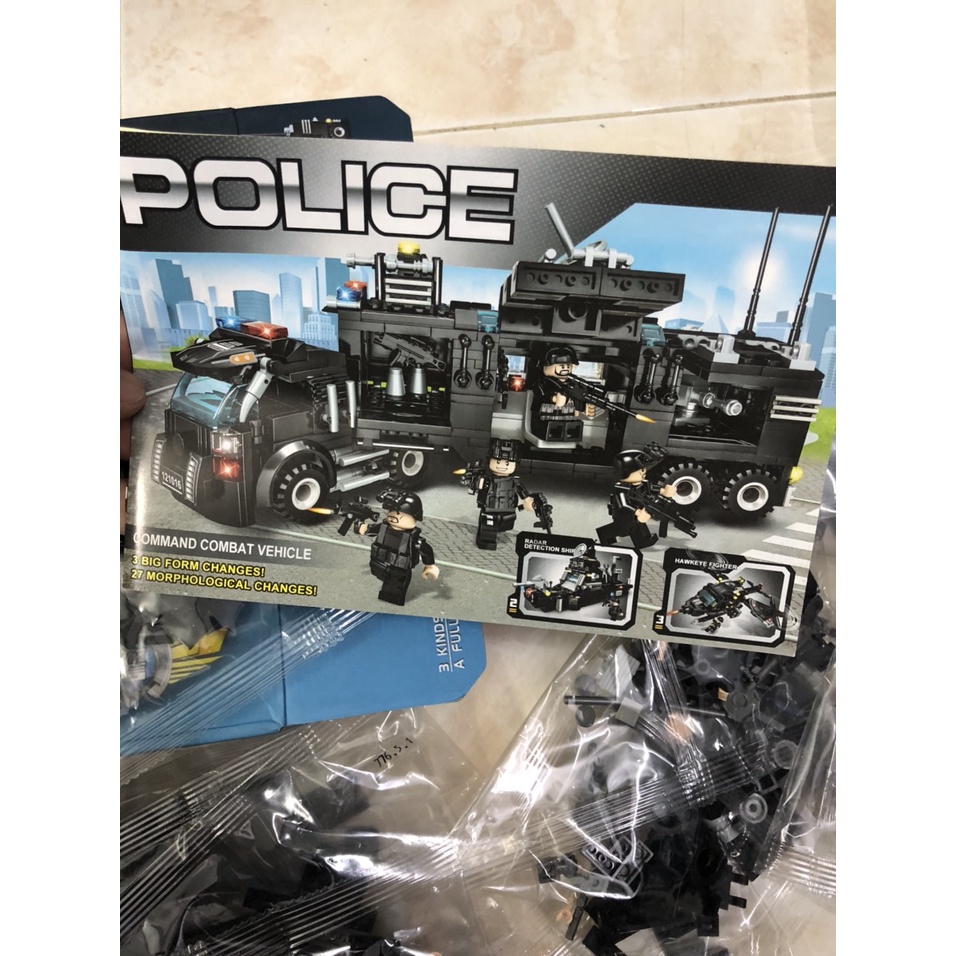 [Bộ Đồ chơi lắp ráp] Bộ Đồ Chơi L.ego Lắp Ráp Mô Hình Xe chỉ huy Q,uân Sự , 715 Chi Tiết.Cho Trẻ Từ 6 Tuổi.