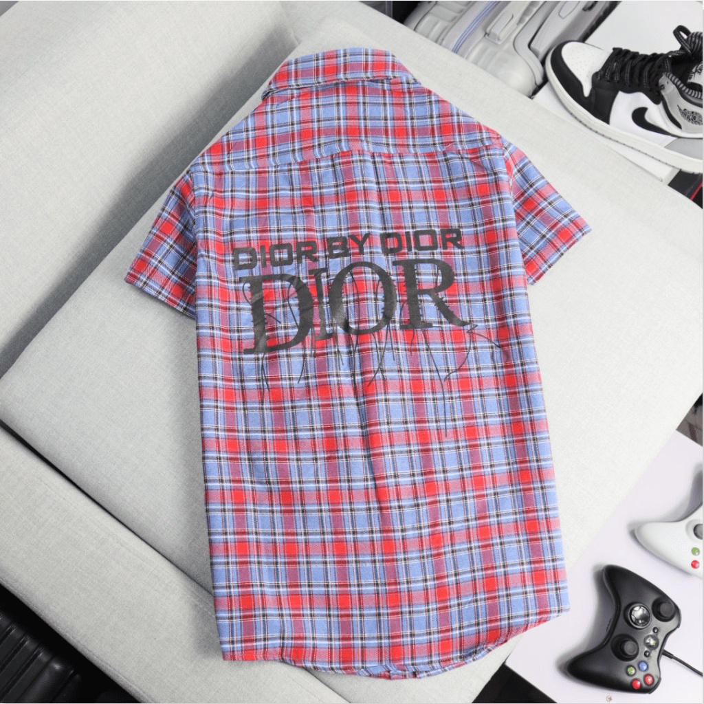 (Free Ship) Áo Sơ Mi Nam Caro Nỉ Tay Ngắn Xịn Xò Cá Tính Đẳng Cấp Lịch Lãm Chất Vải Mềm Mịn HOt Trend CB