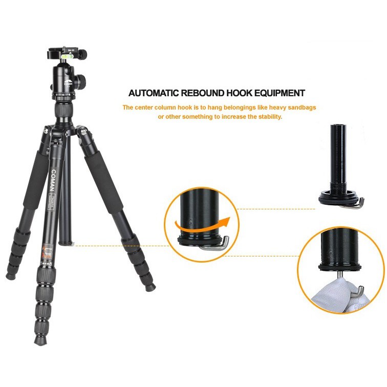 CHÂN MÁY ẢNH/ TRIPOD COMAN TM286AC1