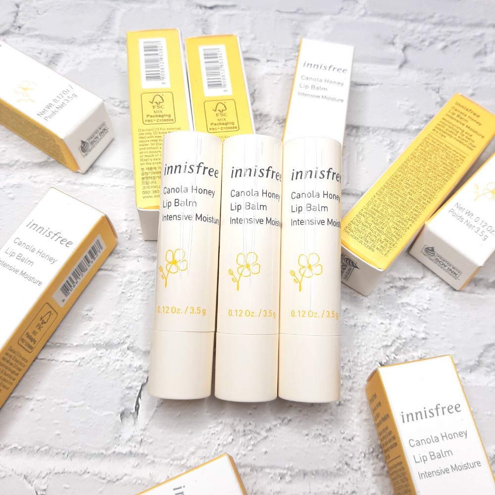Son Dưỡng Môi Chống Nứt Nẻ Innisfree Canola Honey Lip Balm 3.5g