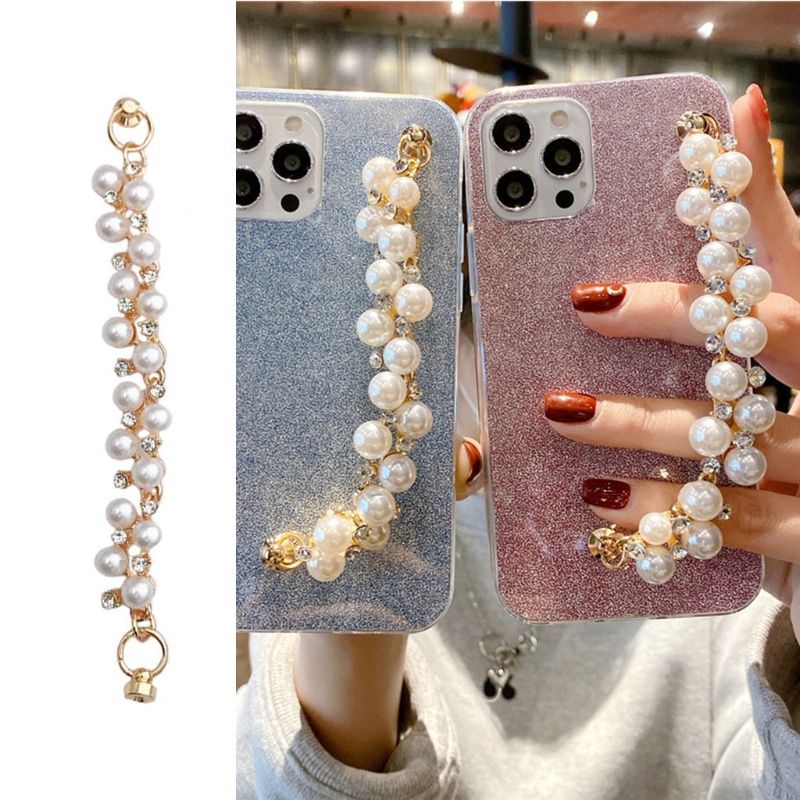 Dây Đeo Ngọc Trai Trắng Tinh Tế Ngăn Ngừa Rụng Tóc Thời Trang 15cm