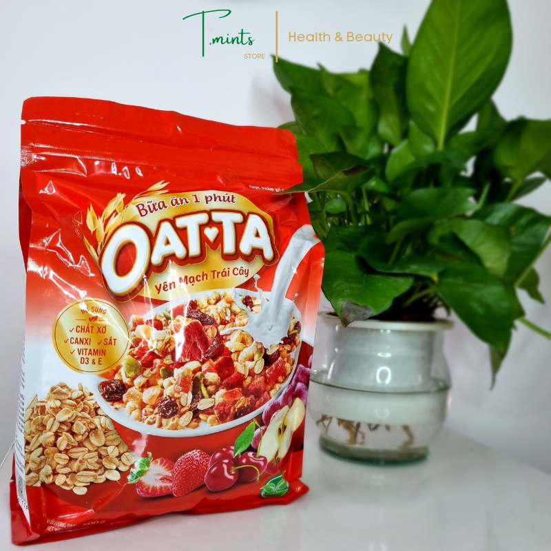 OATTA Yến mạch trái cây, ngũ cốc giảm cân, ăn kiêng, ăn sáng, bữa ăn 1 phút 800g