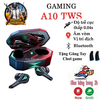Tai nghe bluetooth gaming a10 tws ,tai nghe tws gaming pro, -có mic , độ trễ cực thấp 0.045s bass mạnh mẽ