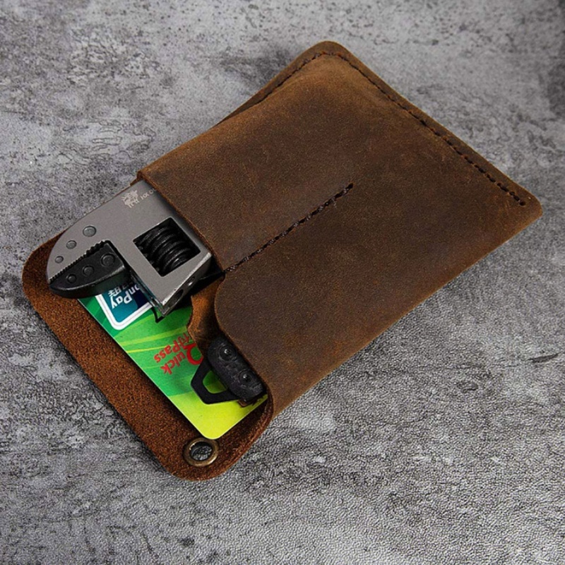 Wer Túi Da Đựng Dụng Cụ EDC Nhiều Ngăn Thủ Công Sắp Xếp Gọn Gàng Cho Nam