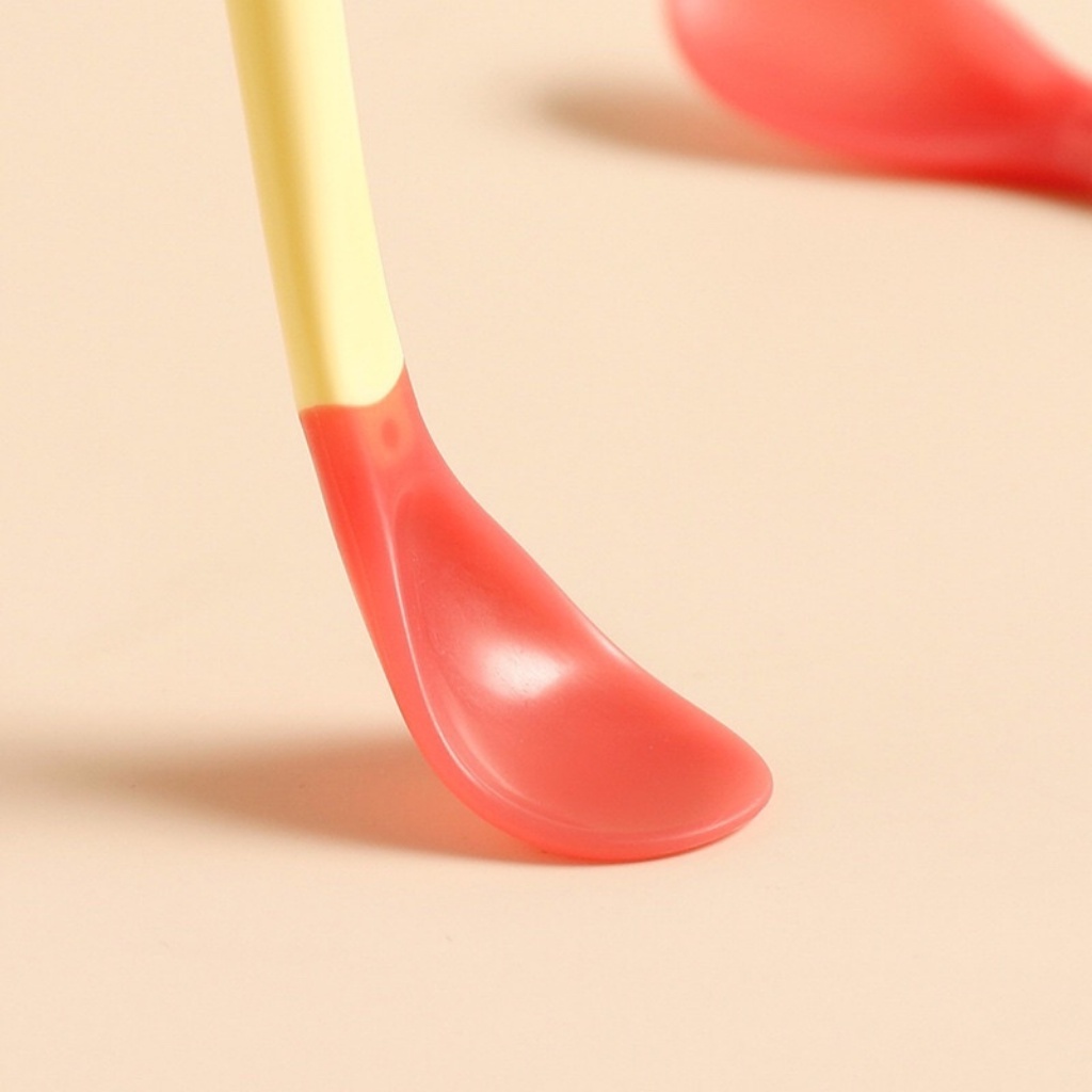 thìa ăn dặm, Thìa ăn dặm báo nóng cảm ứng nhiệt [ NHỰA DẺO CAO CẤP AN TOÀN CHO BÉ ]