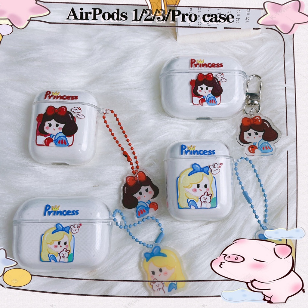 Vỏ Bảo Vệ Hộp Sạc Tai Nghe AirPods3 AirPods3 AirPods2gen Màu Trắng Dễ Thương Ốp