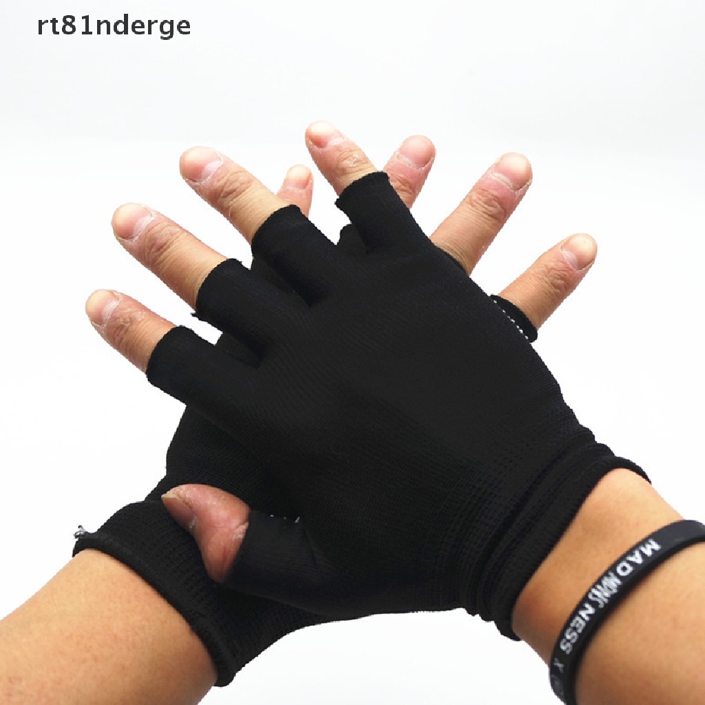 【ge】 Half Finger Breathable Riding Cycling MTB Hiking Fitness Knitted Antiskid Gloves .