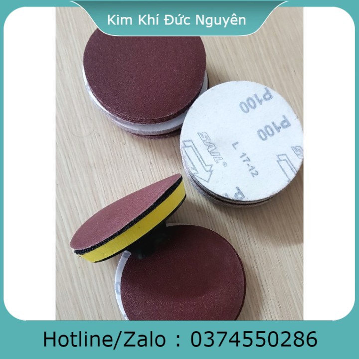 10 miếng giấy ráp tự dính (100mm)