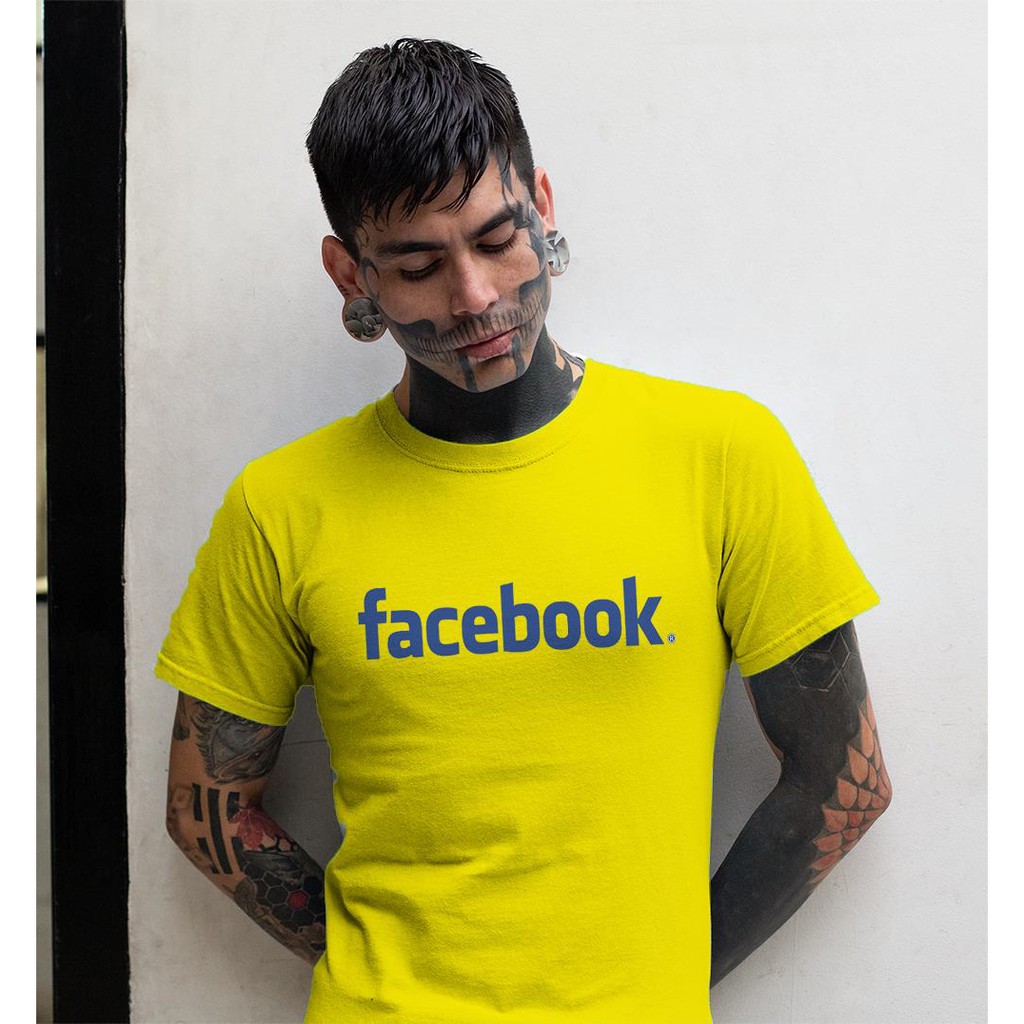 Áo thun in hình Facebook login truyển thống