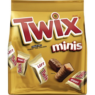 TWIX Caramel Minis Size Chocolate Cookie Bar Candy 9.7-Ounce Bag (Package May Vary)