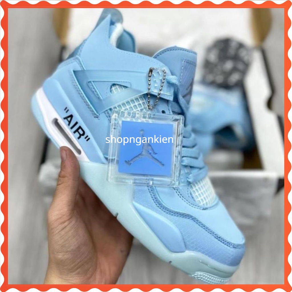 Giày thể thao 🔥𝐒𝐢ê𝐮 𝐑ẻ🔥air Jordan 4 xanh dương, Giày JD4 xanh ngọc cực hot 2021 nam nữ Full Box Bill
