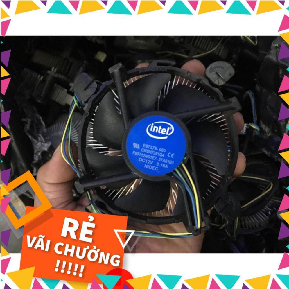 Quạt tản nhiệt cpu Intel, fan tản nhiệt intel nhôm, gắn cho socket 1156, 1155, 1150, 1151