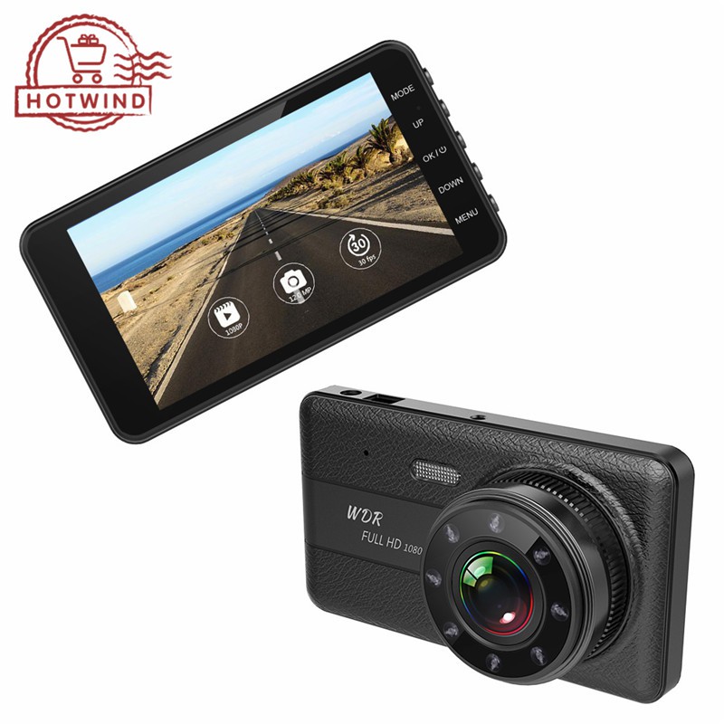 Set máy quay hành trình HW 4" IPS FHD 1080P 170 độ kèm phụ kiện dùng cho xe hơi | BigBuy360 - bigbuy360.vn