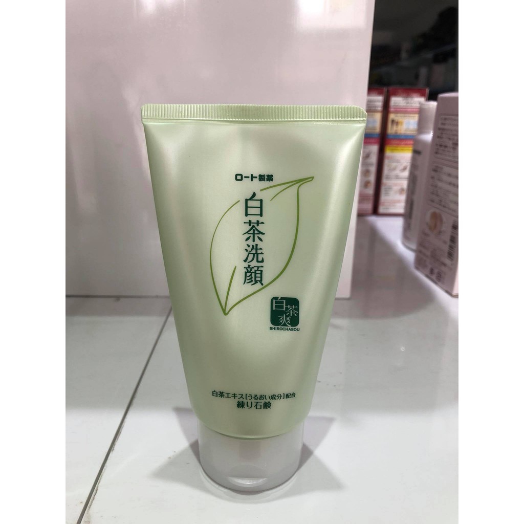 Sữa rửa mặt trà xanh ⚡ SALE SẬP SÀN ⚡ Sữa rửa mặt Rohto Shirochasou Green Tea Foam 120g Nhật Bản, sạch da dưỡng ẩm
