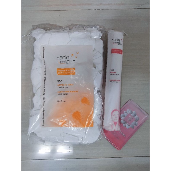 [SALE 50% + TẶNG MẶT NẠ] BÔNG TẨY TRANG TETRA 500/150 MIẾNG PHÁP