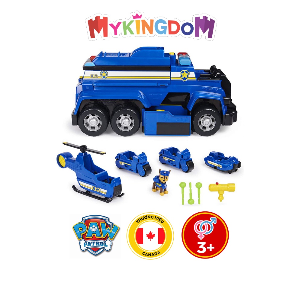 Bộ xe cảnh sát giải cứu siêu hạng 5 trong 1 Paw Patrol 6058329