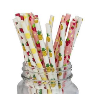 Ống hút giấy trái cây (25 ống/1 bịch)