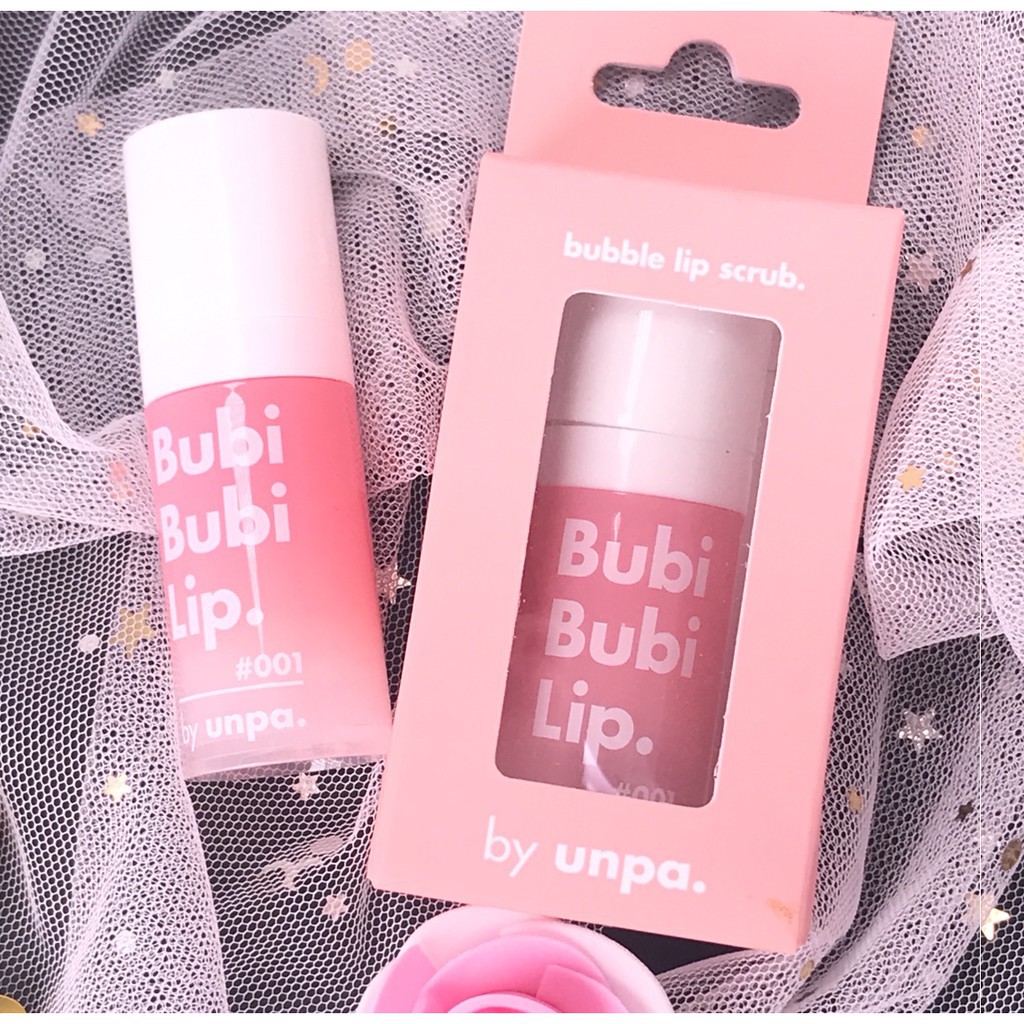 Gel tẩy da chết môi Unpa Bubi Bubi Bubble Lip Scrub