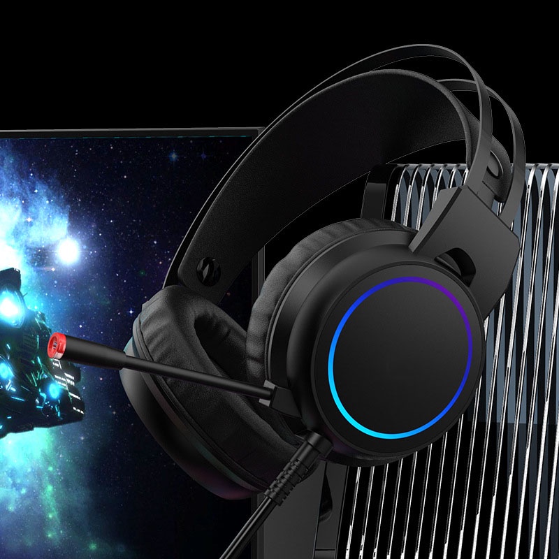 Tai nghe chụp tai chuyên game máy tính TOMATO SK68 super gaming giả lập 7.1 usb led RGB chống ồn, tạp âm, siêu bass