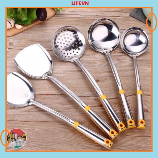 MUÔI MÚC CANH MUỖNG INOX THÌA CANH MUÔI CHÈ INOX HÀNG DÀY, ĐẸP - MUÔI CANH INOX