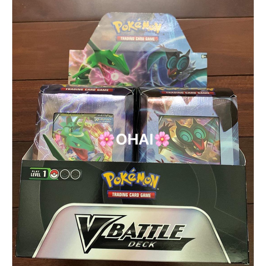 [CÓ SẴN] Bộ Thẻ Bài Theme Deck Pokemon VBattle Style Rayquaza và Noivern V Chính Hãng 100%