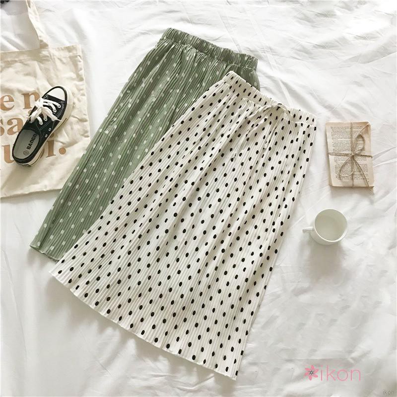Chân Váy Dài Họa Tiết Chấm Bi Thời Trang | BigBuy360 - bigbuy360.vn