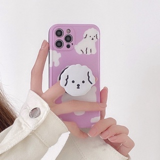 Ốp dẻo cún kèm popsocket