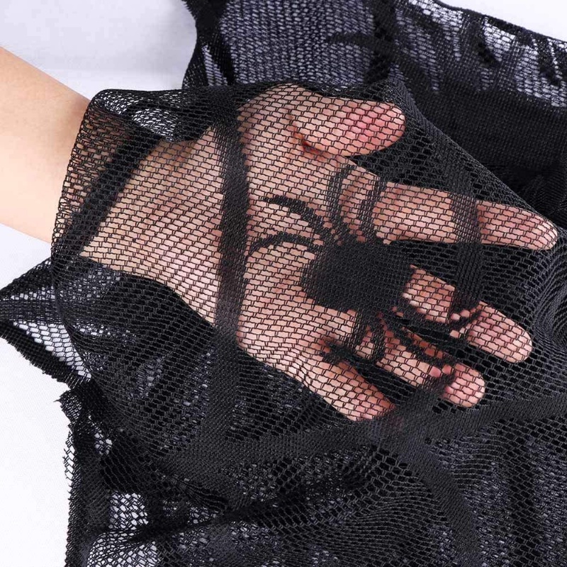 Khăn Trải Bàn Tròn 40 &quot;Màu Đen In Hình Mạng Nhện Phối Ren Chống Tràn Có Thể Giặt Rửa Trang Trí Tiệc Halloween
