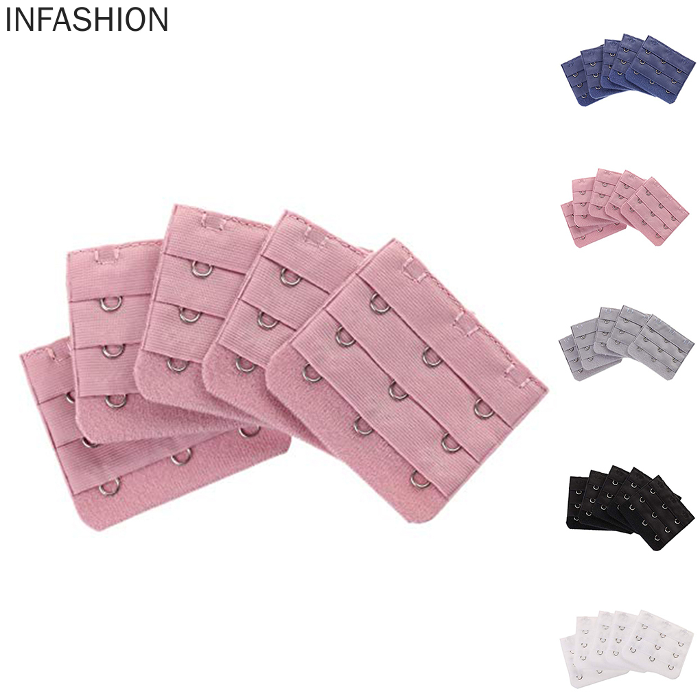 Set 5 Dụng Cụ Nối Dài Dây Áo Ngực 3 Hàng 3 Móc Tiện Dụng