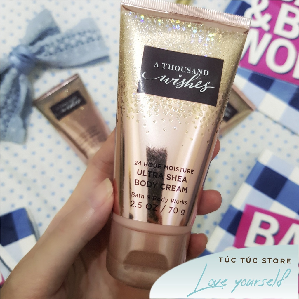 (Auth Mỹ) (Size nhỏ) Kem Dưỡng Thể Bath & Body Works - Body Cream - A Thousand Wishes