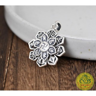 Mặt Dây Chuyền Om Mani Padme Hum, Bát Cát  Tường và chữ Vạn