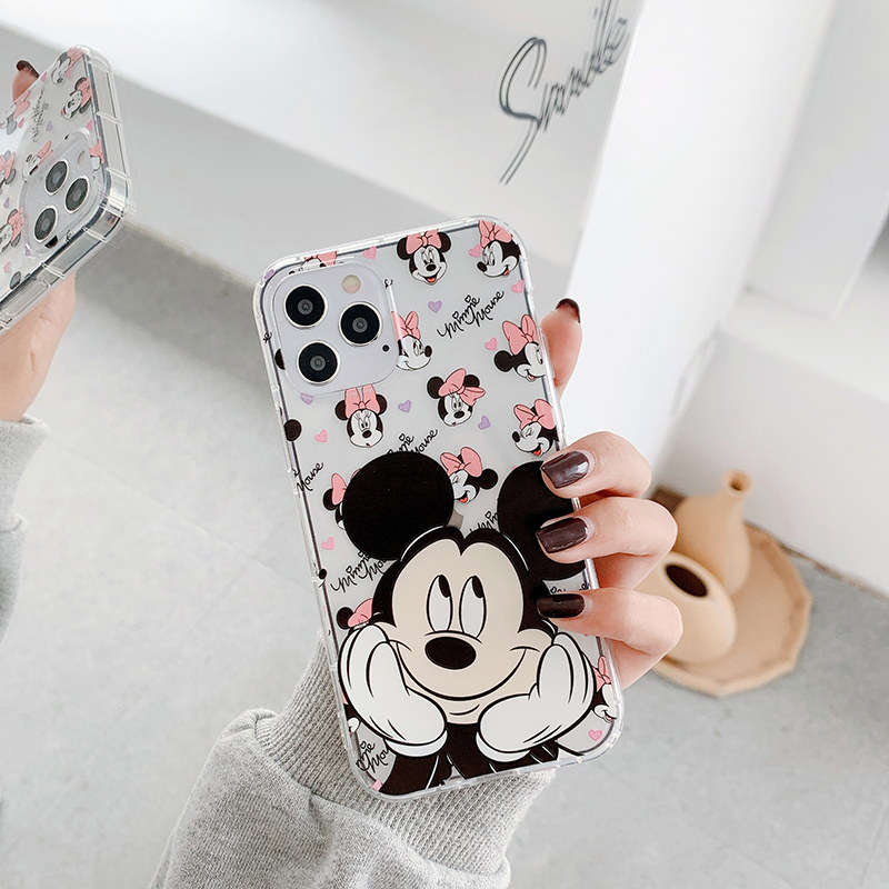 Ốp Điện Thoại In Hình Chuột Mickey Minnie Đáng Yêu Cho Iphone Xs Pro Max Se2 I7 I8 I6