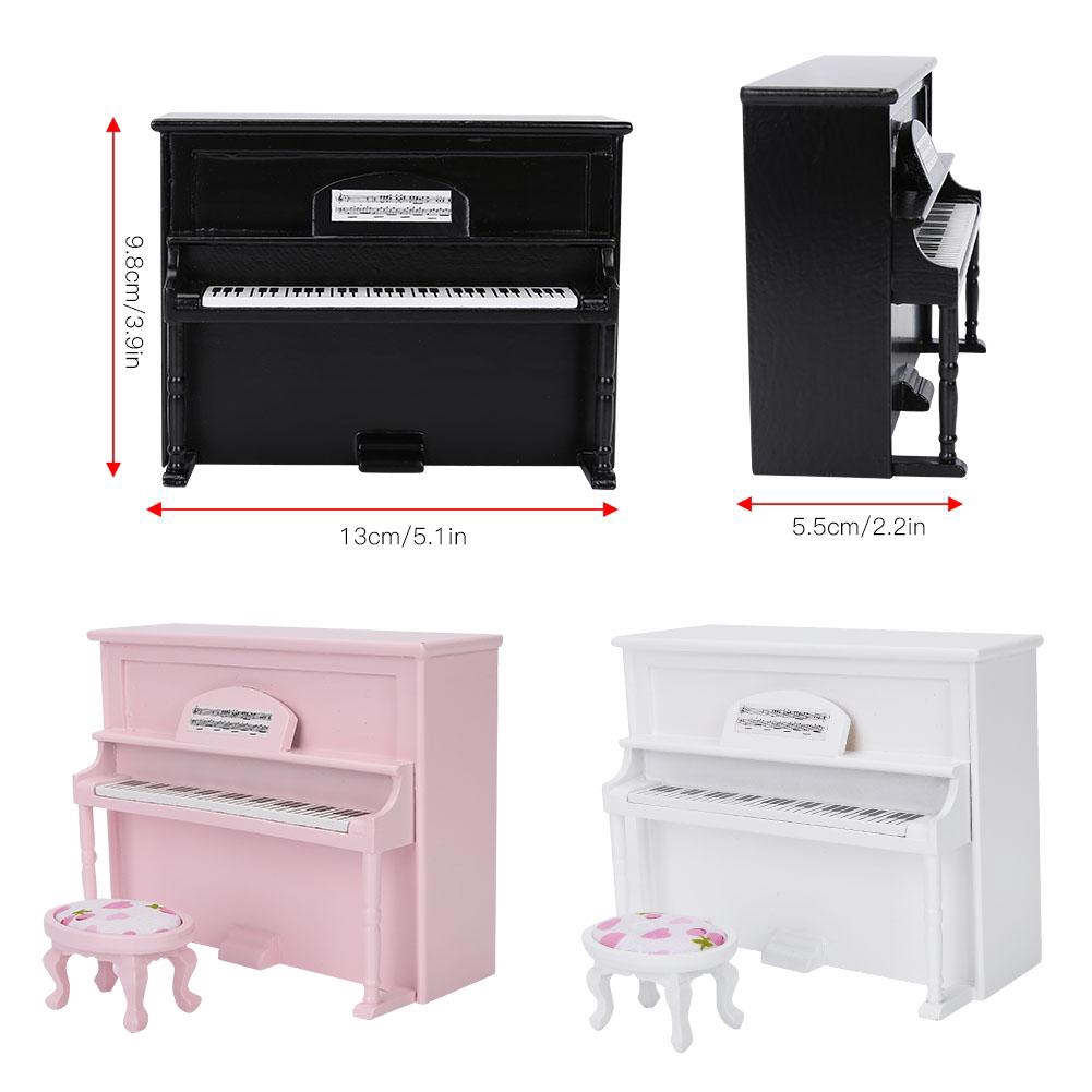 [Ready now] Mô hình đồ chơi đàn piano mini trang trí nội thất cho nhà búp bê