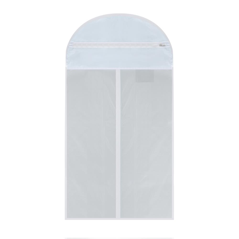 HomeBase PLIM Túi bọc quần áo bằng nhựa PVC Thái Lan 61cmx137cmx1cm màu trắng trong