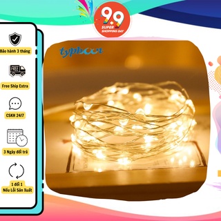 Đèn Đom Đóm Decor, Đèn LED Trang Trí Dài 2m có Pin DN2M