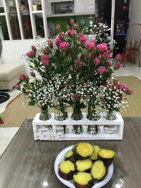 Sét 5 lọ hoa thuỷ tinh HOME