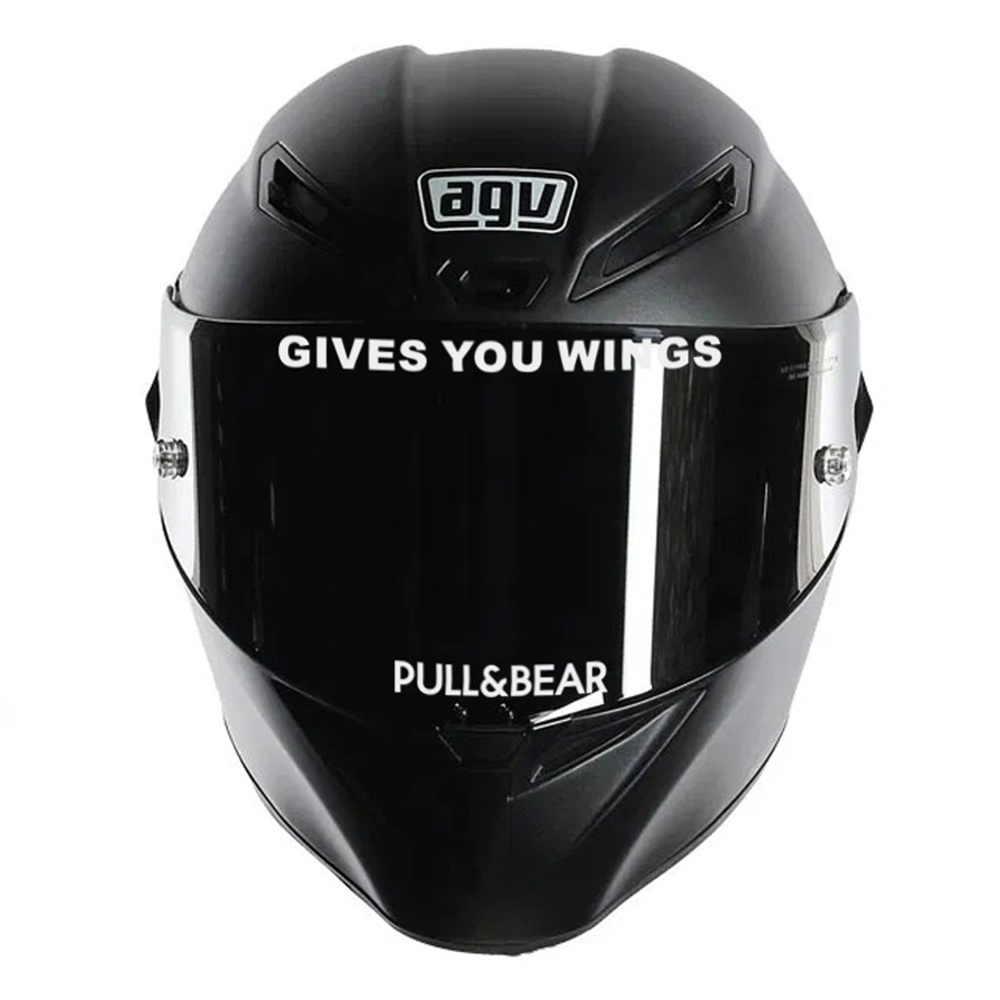 Nhãn Dán Trang Trí Kính Chắn Gió Xe Hơi Mũ Bảo Hiểm Chống Nước Chống Nắng Hiệu Forgiveness YOU WINGS Racing Sponsor