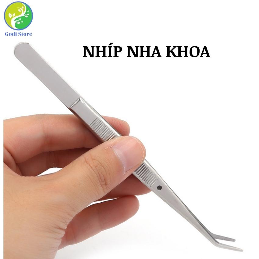 Nhíp Nha Khoa Cao Cấp Bằng Thép Không Gỉ, Kẹp Khủy Tay Và Răng Cưa Chống Trượt  - G90