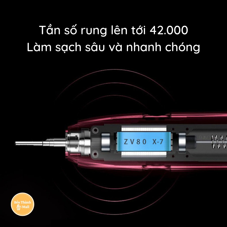 Bàn chải điện X7, làm sạch răng miệng 99%, 6 chế độ, trẻ em có thể sử dụng