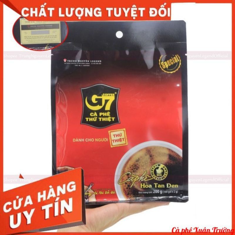 Cà Phê G7 Hoà Tan Đen Không Đường Không Sữa - Cafe Hoà Tan Trung Nguyên