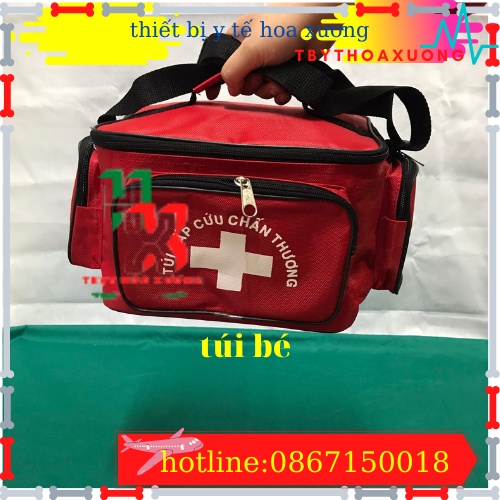 Túi Cứu Thương Cỡ Nhỏ 23x15x15cm - Túi Y Tế(Màu Đỏ)