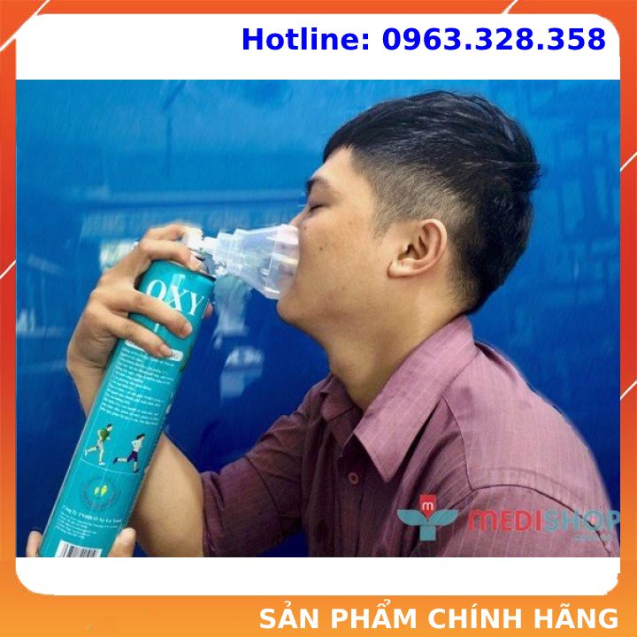 Bình Oxy Lá Xanh, Bình thở oxy cá nhân Mini Cầm Tay Hỗ Trợ Hô Hấp - tbyt Ngân Hà