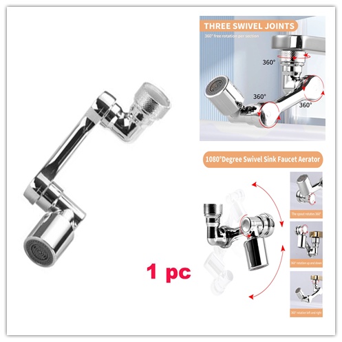 Cod Phổ Biến 1 Cái Phổ Quát 1080° Đầu Lọc Gắn Vòi Nước Bồn Rửa Chén Bằng Nhựa Tiện Dụng