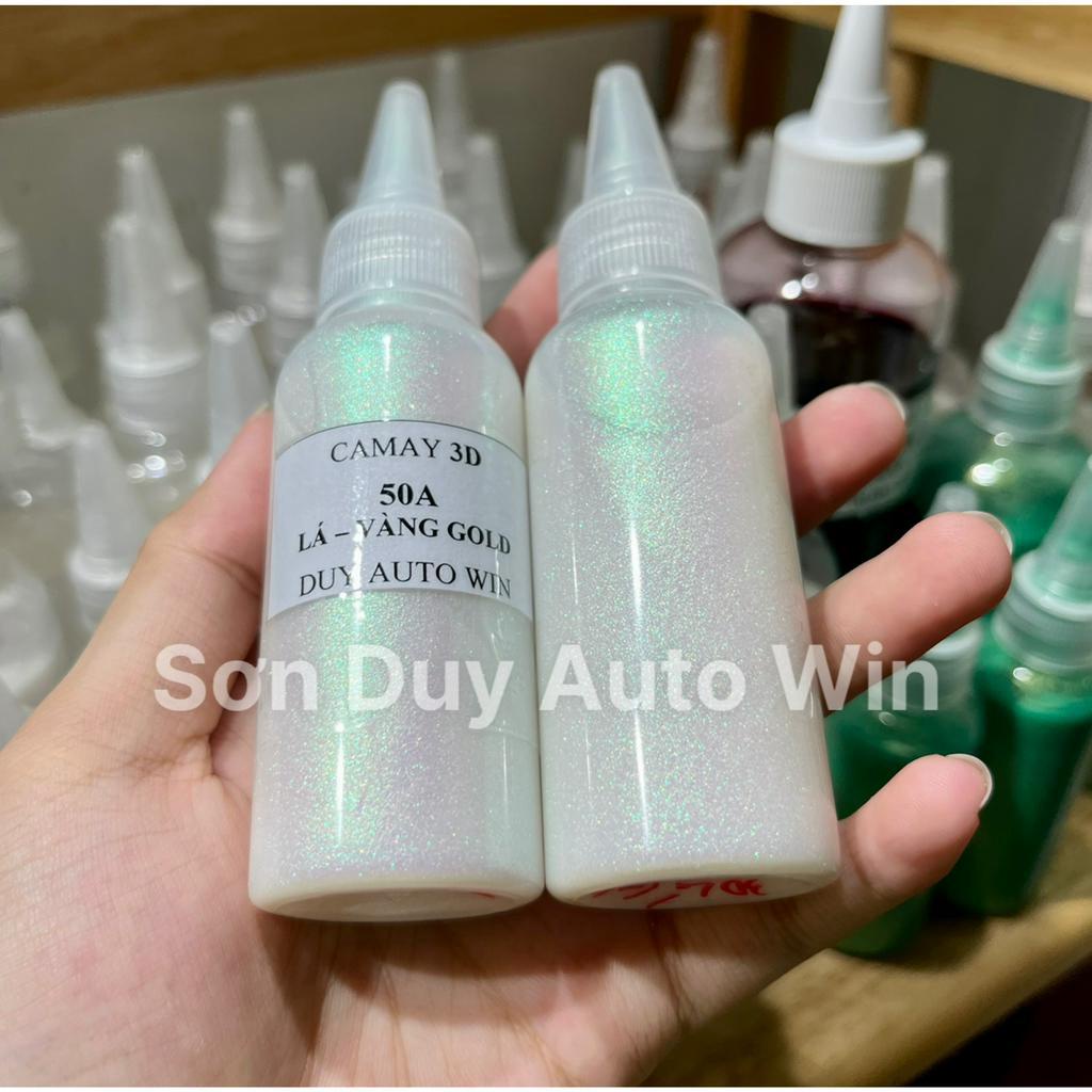 Camay 3D chuyển màu Lá Vàng Gold - Sơn xe máy 1k cao cấp đóng chai 250g, 100g và 50g