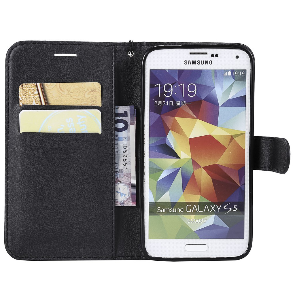 Bao da nắp gập có ngăn để thẻ cho Samsung Galaxy A6 Plus | BigBuy360 - bigbuy360.vn