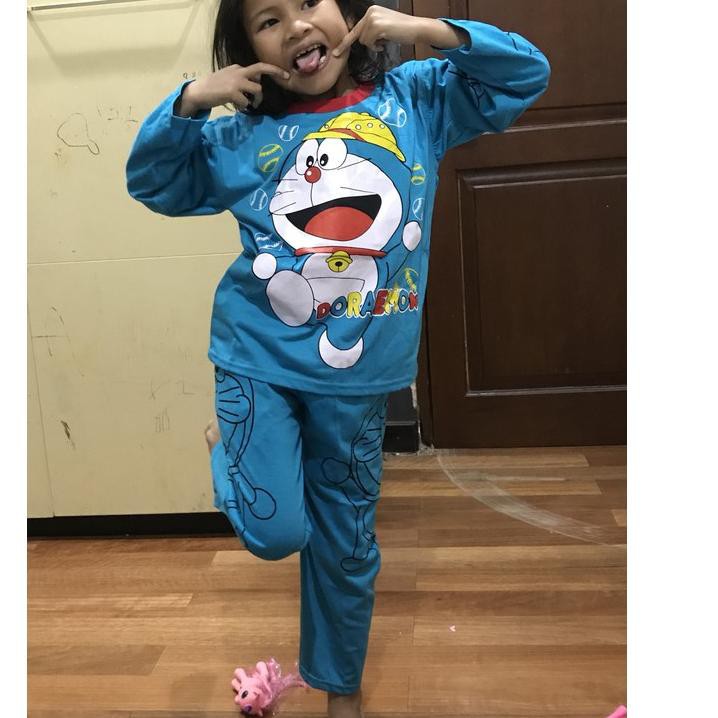 Áo Choàng Ngủ Hình Doraemon Dễ Thương Cho Bé 0-10 Tuổi