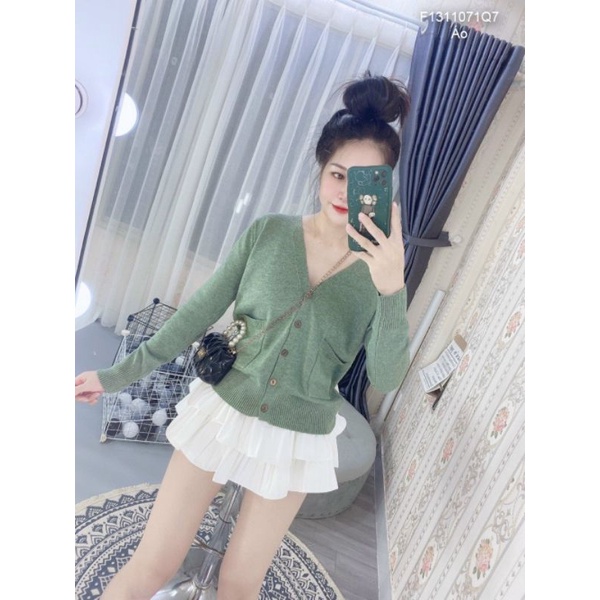 Áo khoác cadigan dệt kim có túi🥰🥰Hàng QC mịn đẹp&lt;br&gt;Form &lt; 57kg