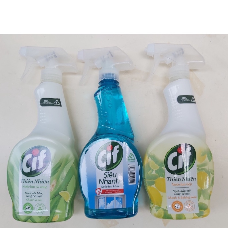 Nước lau kính, lau bếp đa năng Sunlight 500ml/ 520ml