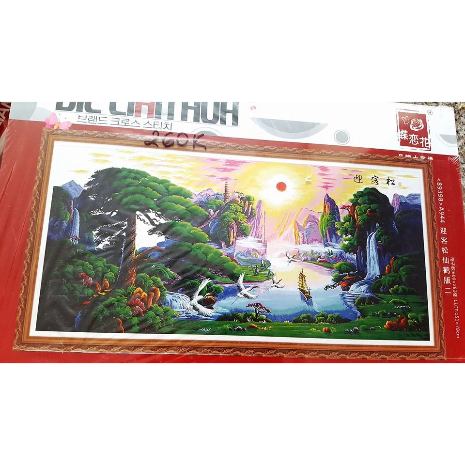 Tranh thêu PHONG CẢNH-151x78cm