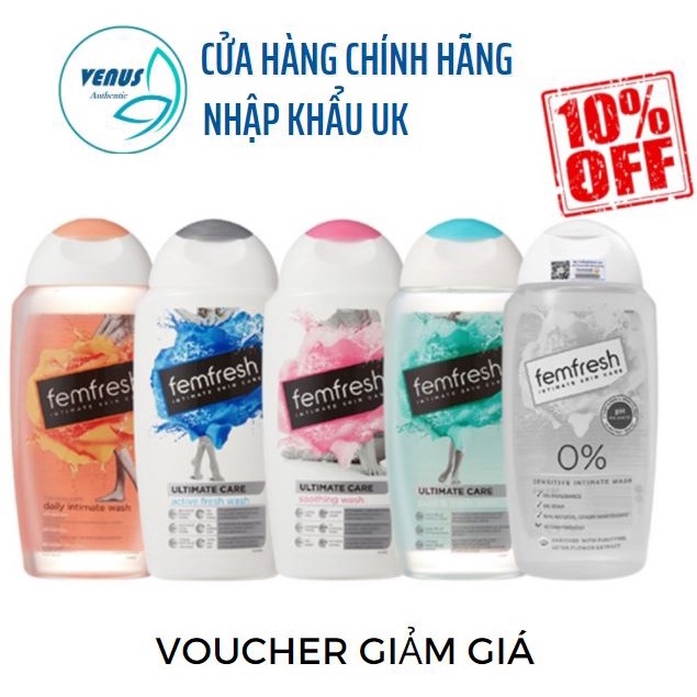 Dung dịch vệ sinh phụ nữ Femfresh Daily Intimate Wash vệ sinh hàng ngày dịu nhẹ - Nhập khẩu UK